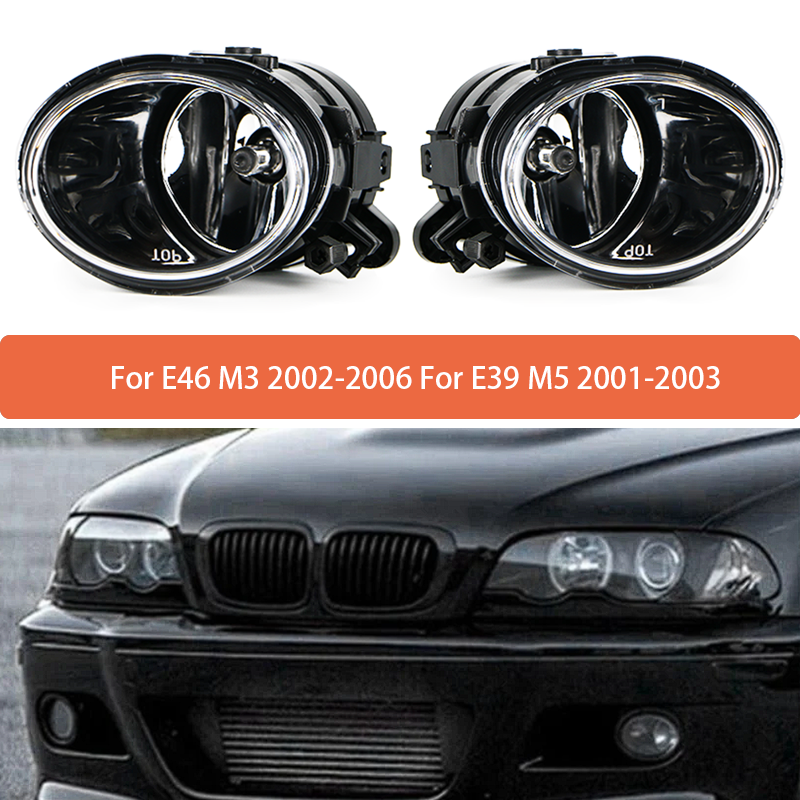 Fog Lights Assembly For E46 M3 2002-2006 Front Bumper Fog Lamp For E39 M5 2001-2003 63177894017 63177894018