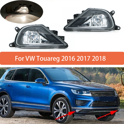 Fog Lamp Light Assembly For VW Touareg 2016 2017 2018 Front Bumper Anti Fog Light 7P6941699G 7P6941700G